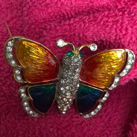 Vintage butterfly pin - Picture 4 of 7